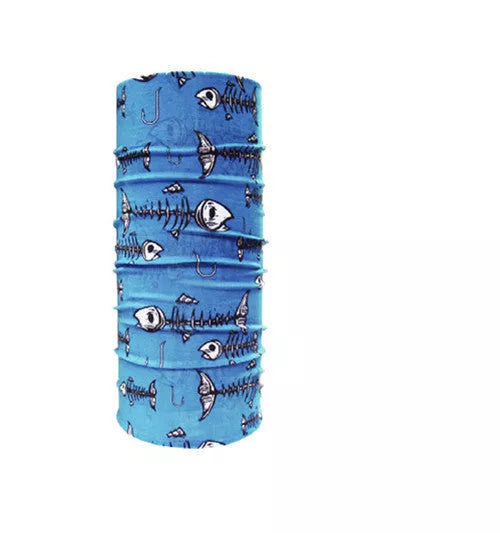 Polyester sports bandana for cycling and sun protection in various patterns