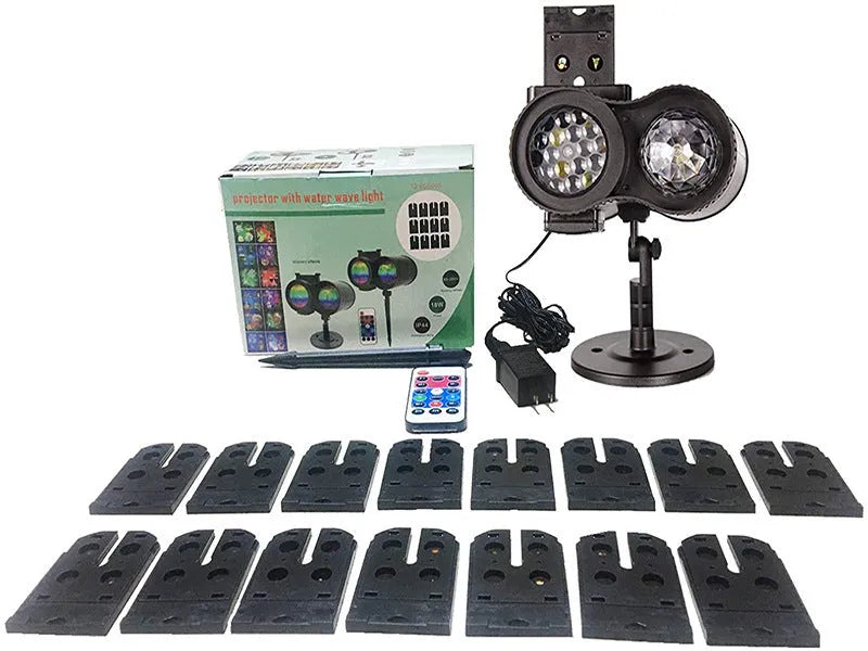 Outdoor waterproof double tube animated watermark light with IP65 rating and soft LED illumination