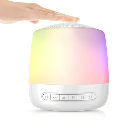 Silver Baby Rest white noise machine, 10x15cm, with 28 sounds and 13 light modes for sleep aid