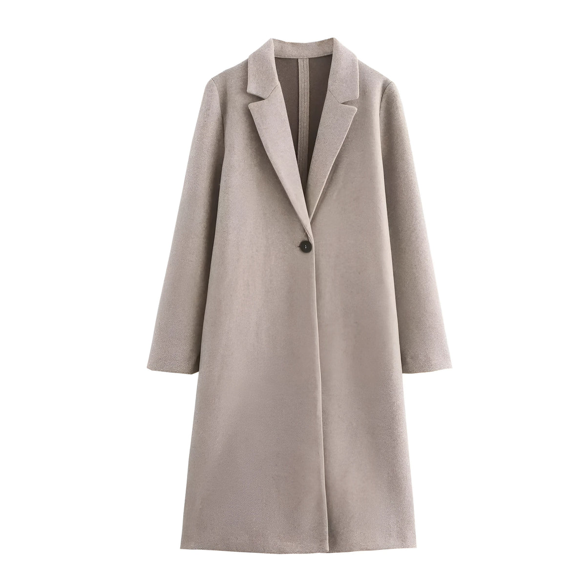 Women's long sleeve polyester jacket in solid colour, regular fit, sizes XS to L