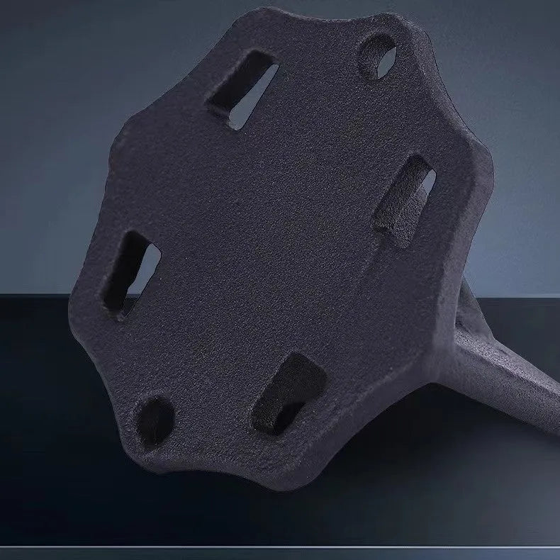 Small square cast iron wood splitter for portable kindling and log splitting