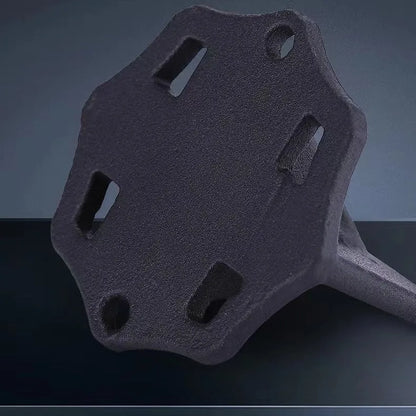 Small square cast iron wood splitter for portable kindling and log splitting