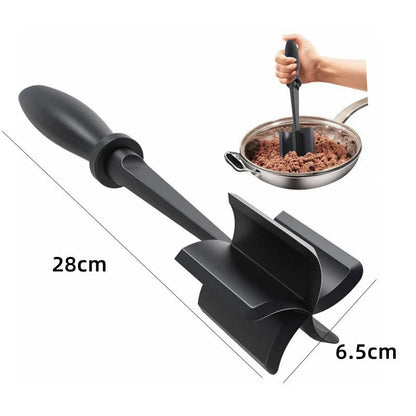 Nylon meat chopper for efficient cooking, heat-resistant and dishwasher safe