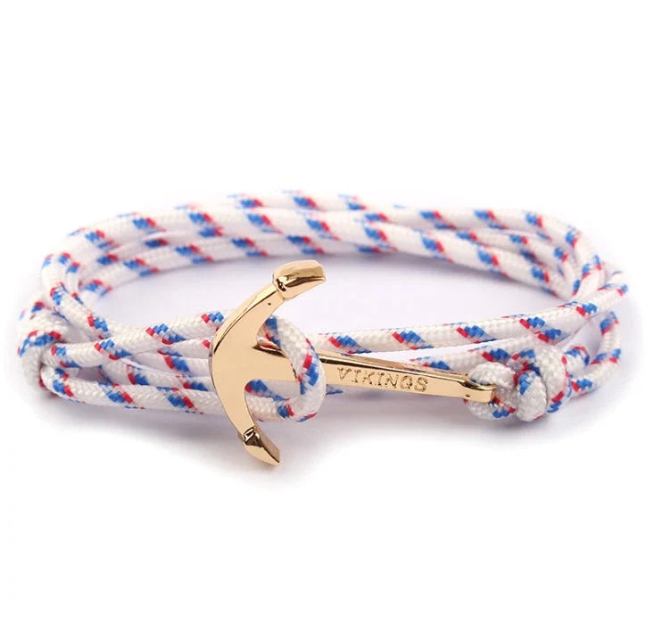 Unisex Pirate Anchor Bracelet with detailed nautical design, perfect for sea lovers and fashion enthusiasts.