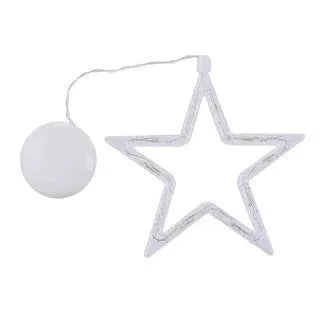 Battery-powered LED Christmas decorative light with suction cups in Santa Claus, elk, and snowman shapes