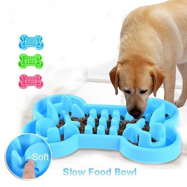 Slow-Eating Anti-Bloat Pet Bowl for Dogs - Innovative Maze Design, Durable Silicone Construction, and Variety of Vibrant Colors