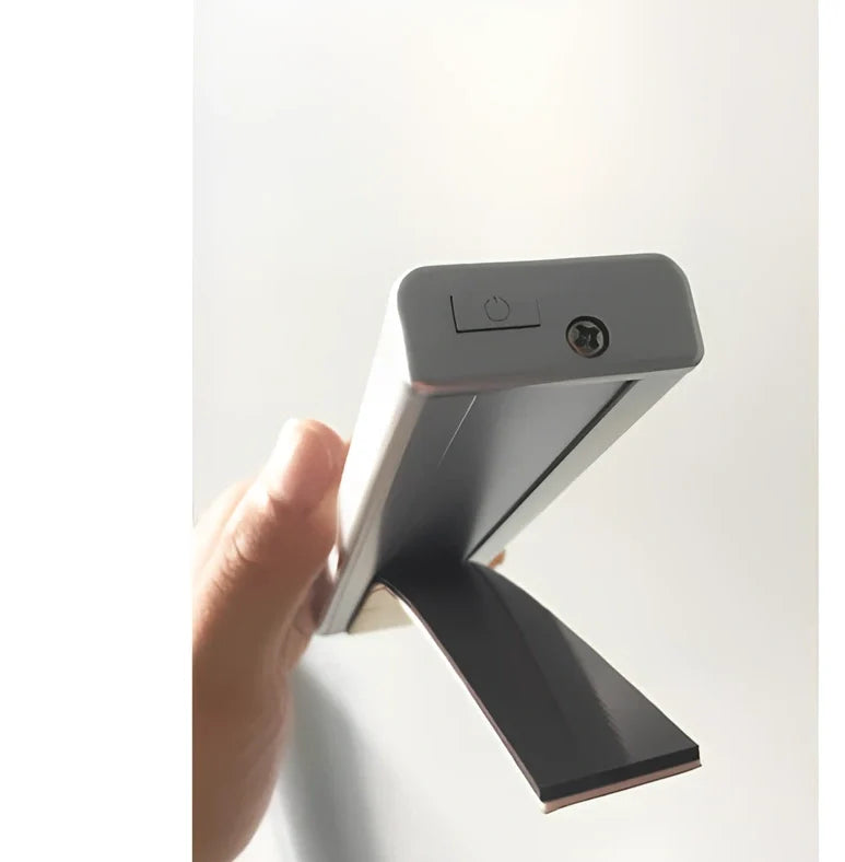 LED body sensor light with wireless charging base and motion detection for cabinet installation