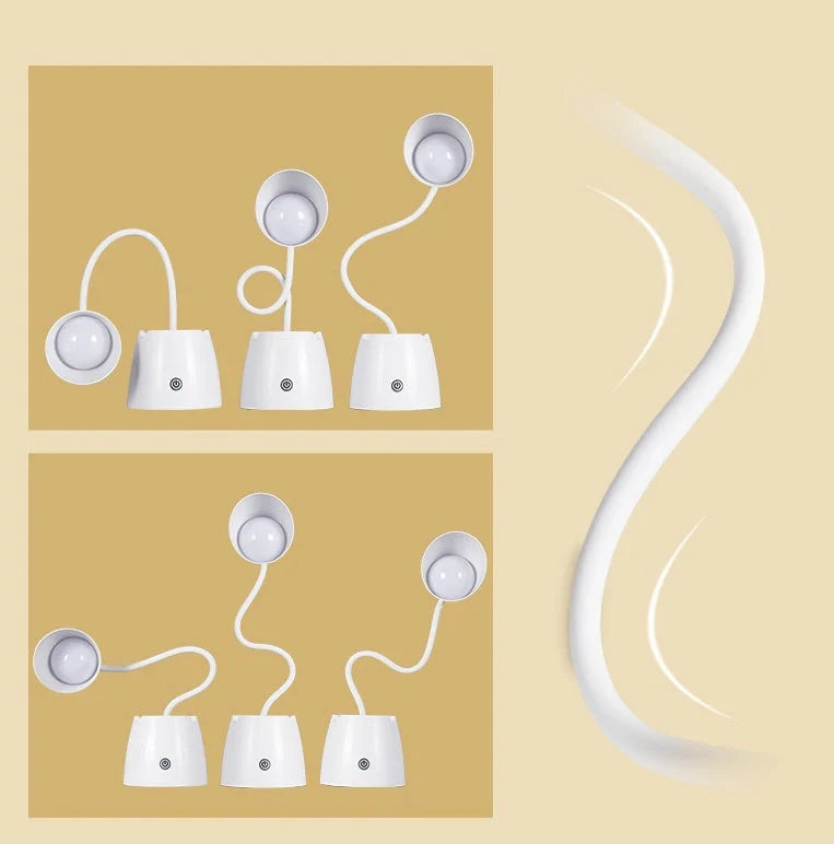 LED folding table lamp with adjustable color temperature for eye protection