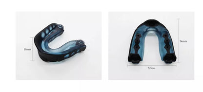 Professional boxing Sanda braces in blue with transparent storage box