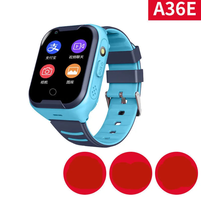 Children's smartwatch with 1.44-inch screen, silica gel band, and GPS for video calls
