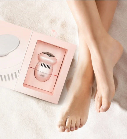 USB Electric Foot File Grinder with diamond grinders for dead skin removal