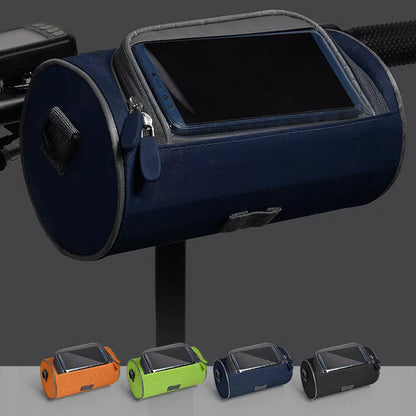 Water-repellent bicycle front beam bag with 3L capacity for essentials