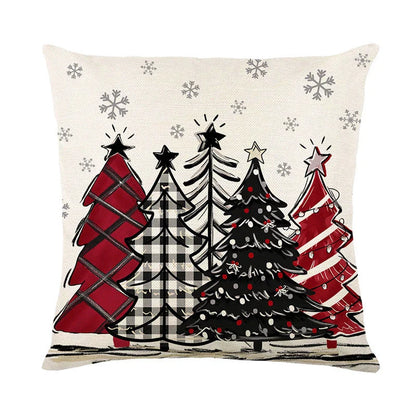 Festive Christmas cushion cover with vibrant colors and a cozy, comfortable design