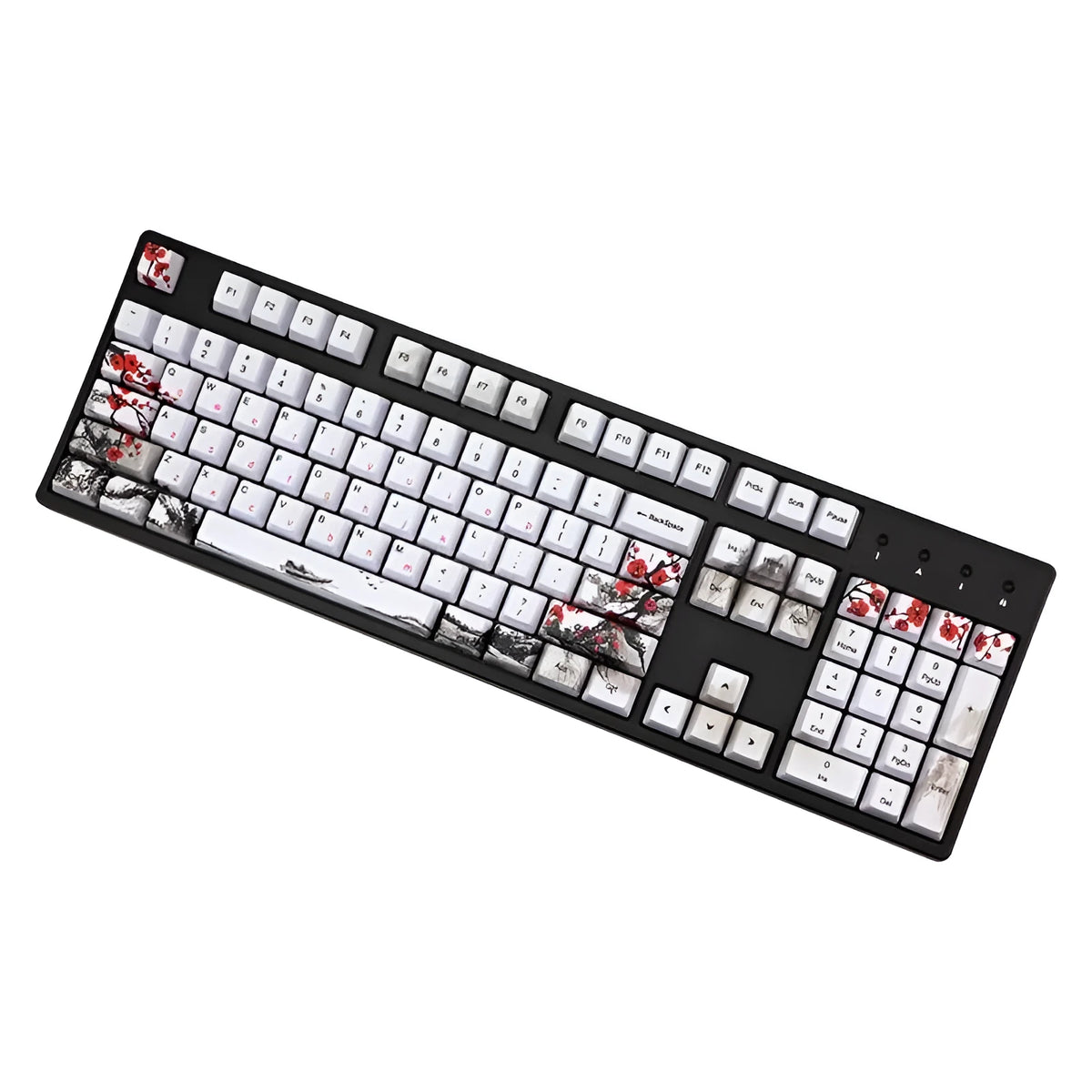 PBT Wangjiang Plum blossom mechanical keyboard keycap set with 109 keys at OEM height