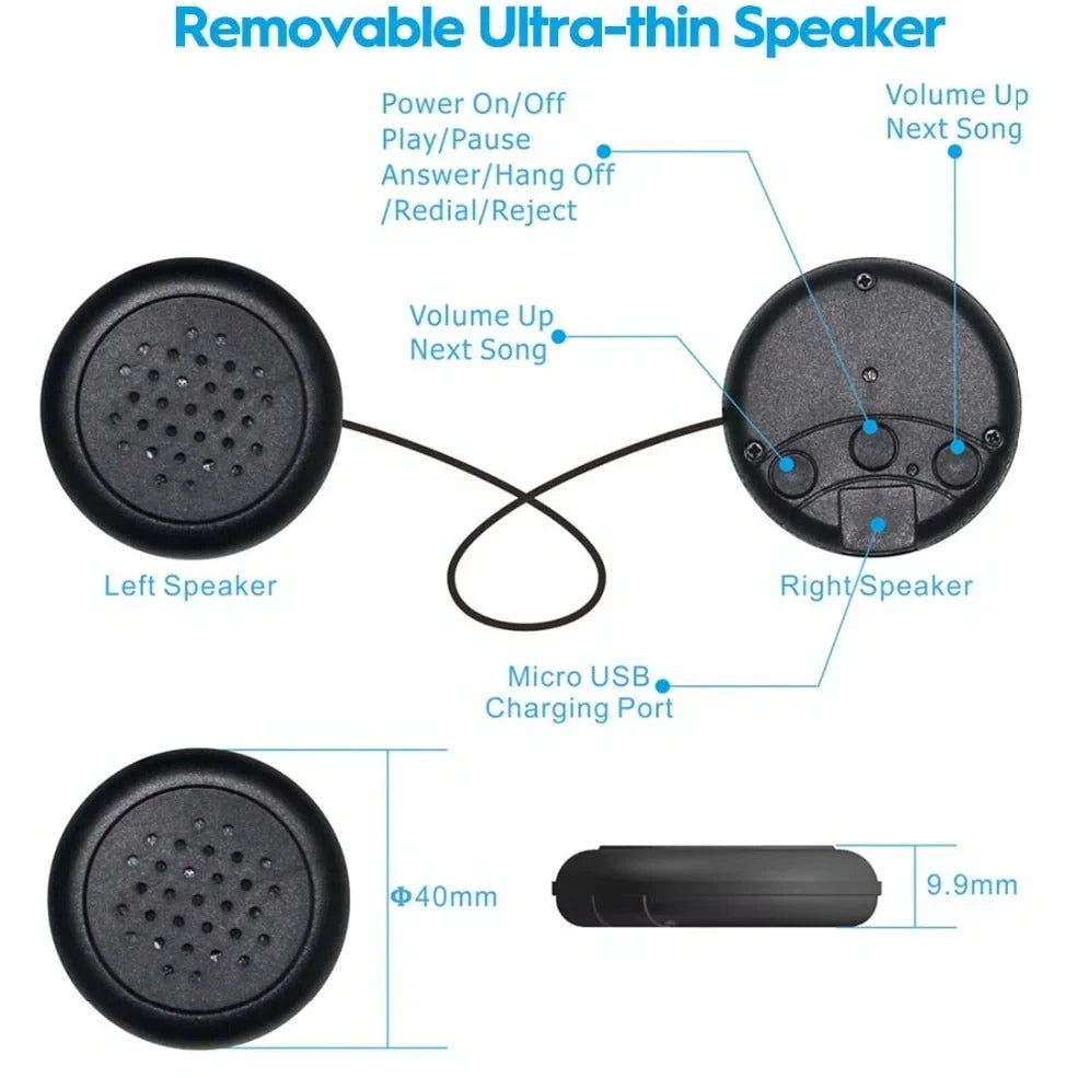 Bluetooth animal headband sleep mask with dinosaur hood showing integrated speakers and wireless design