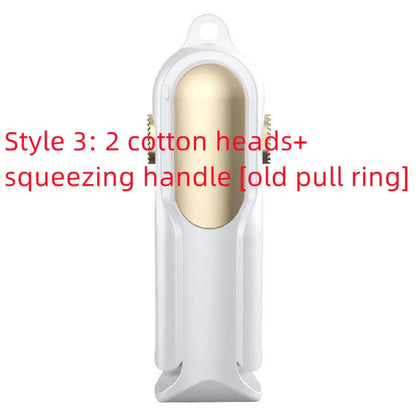 Innovative mop and sponge set with single-handed grip, easy dehydration, and compact storage design for efficient floor cleaning
