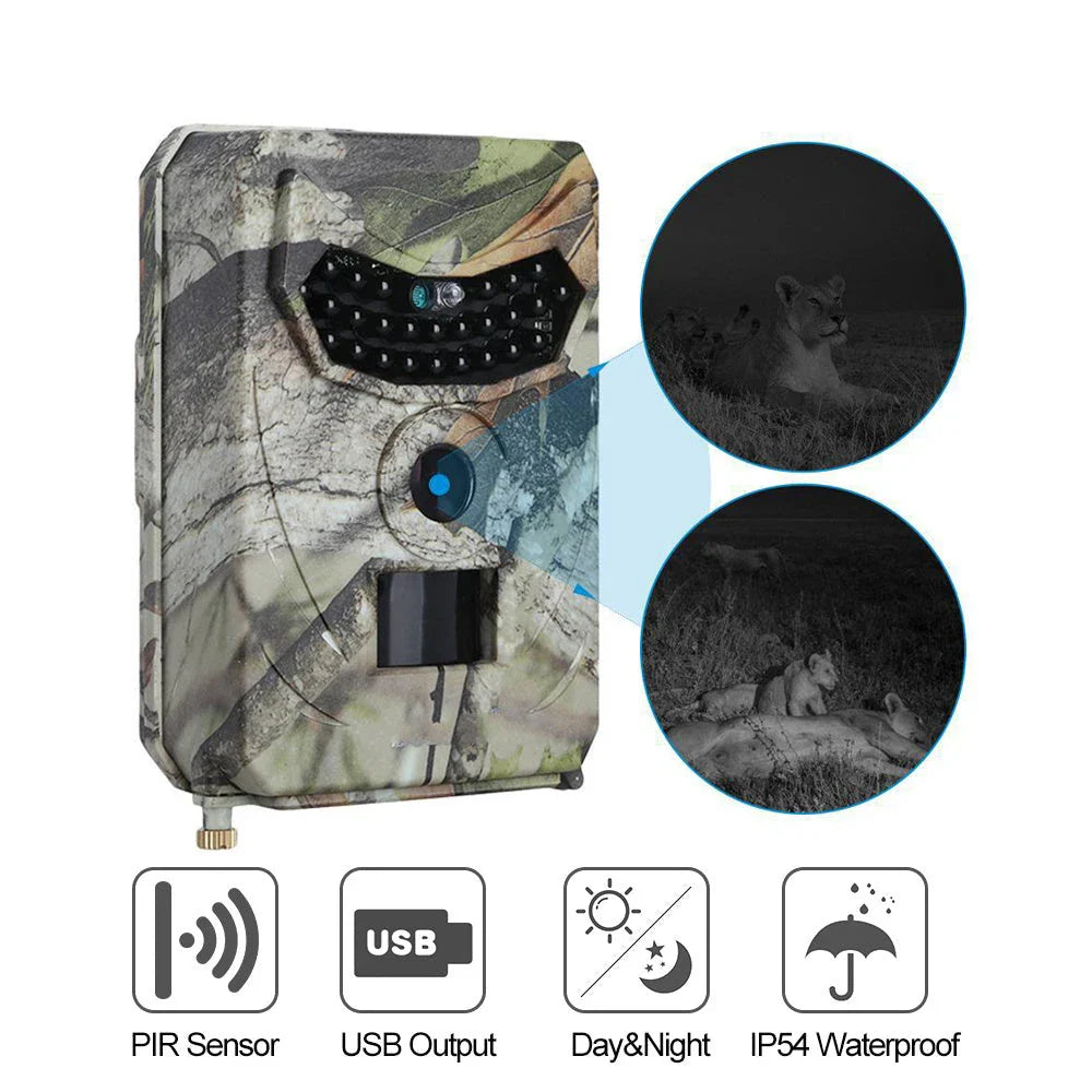 A high-quality 20MP wireless wildlife camera with infrared night vision and a fast 0.8-second trigger time for capturing stunning outdoor moments.