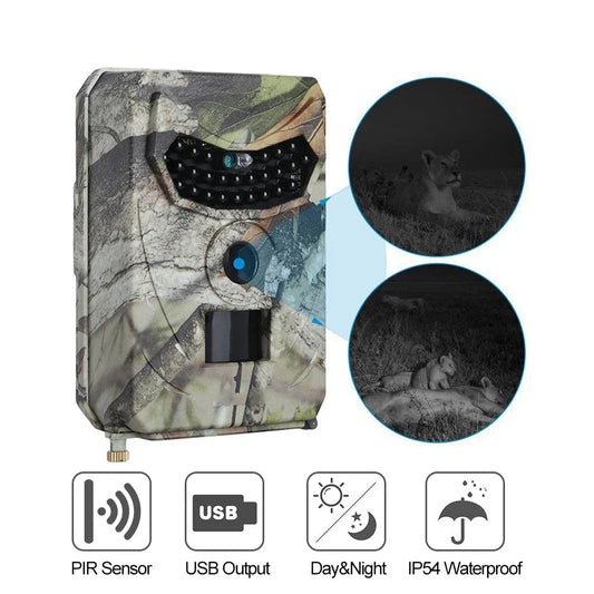 A high-quality 20MP wireless wildlife camera with infrared night vision and a fast 0.8-second trigger time for capturing stunning outdoor moments.