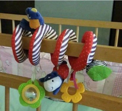 Soft, cuddly baby rattles with bunny and bear designs for cribs and strollers