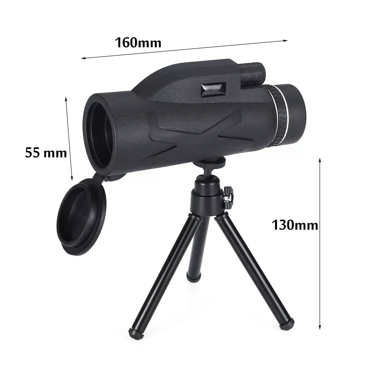 Portable Monocular Telescope with 80x Magnification and BAK4 Prism