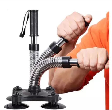 Professional steel hand strength trainer for men and women, black color, compact size