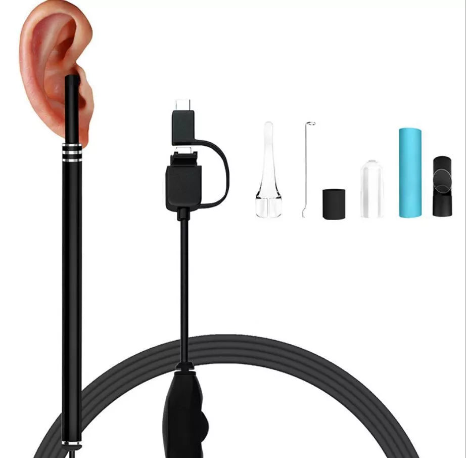 HD visual ear cleaning endoscope with USB and Android compatibility