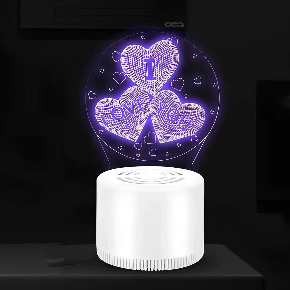 3D decorative mosquito killer with USB power and 1.2m cord in 25cm×12cm×14cm size