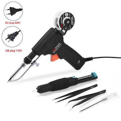 60W manual soldering iron with alloy tip, ABS plastic handle, 900M series head, and PTC ceramic heating core