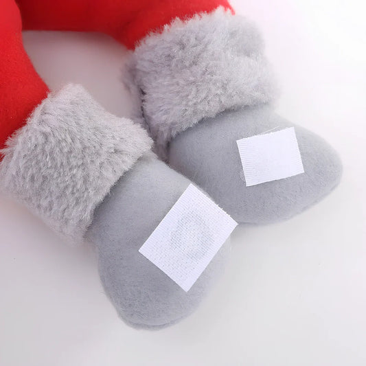 Christmas curtain tieback measuring 34cm by 27cm with Santa snowman reindeer designs