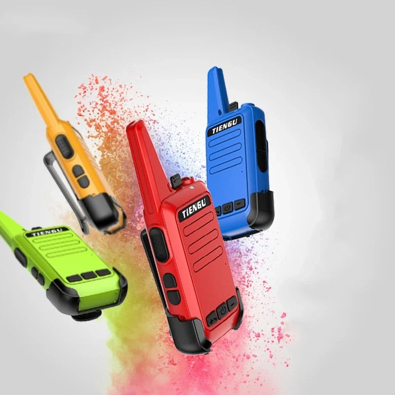 TIENGU Wireless Handheld Radio Intercom with LED flashlight and USB charging port