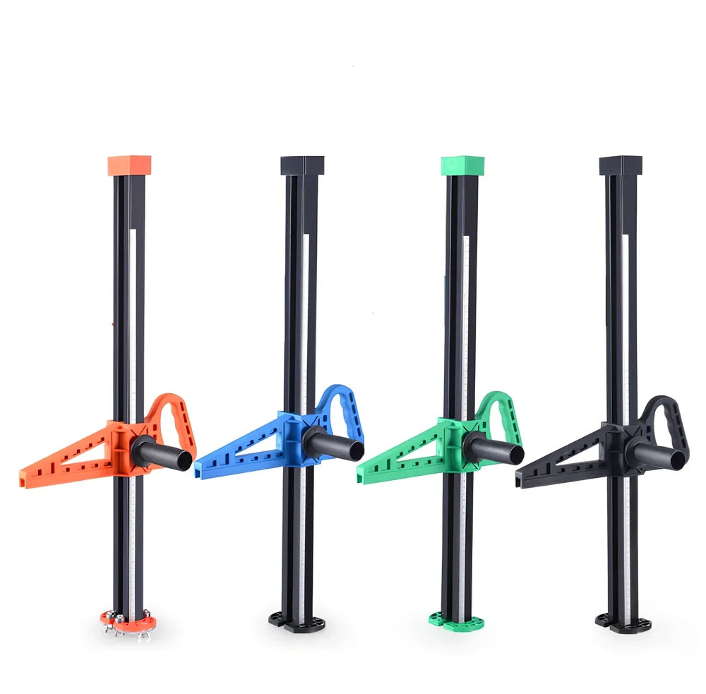 EasyRippertm Drywall Cutter in black, adjustable 2-60cm width, 72.5cm long with rubber grip and stainless frame