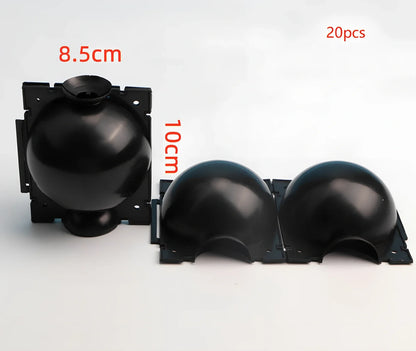 Black PP plastic plant rooting machine box for tree grafting, S size 10cm x 10cm with sealed lid for humidity control