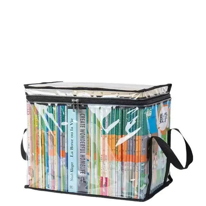Black or white foldable buggy bag with transparent panels and 24-litre capacity
