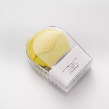 Electric waterproof silicone facial cleansing brush with USB charging in various colors