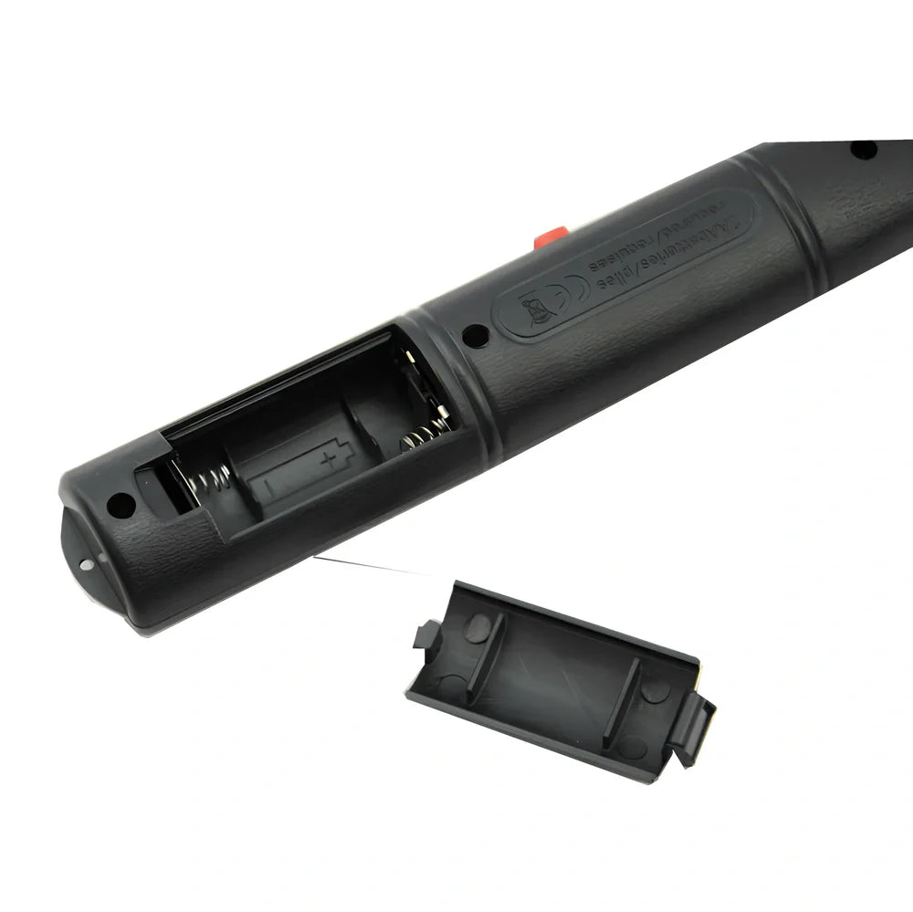 Portable black electric mosquito swatter with 3V grid, 20 cm foldable design for insect zapping