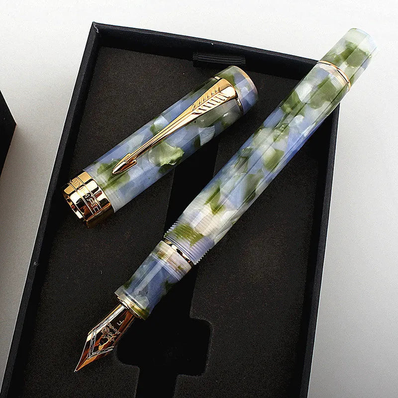 Deep bath green metal pen showing options for 0.5mm, 0.7mm, and 1.0mm tips.