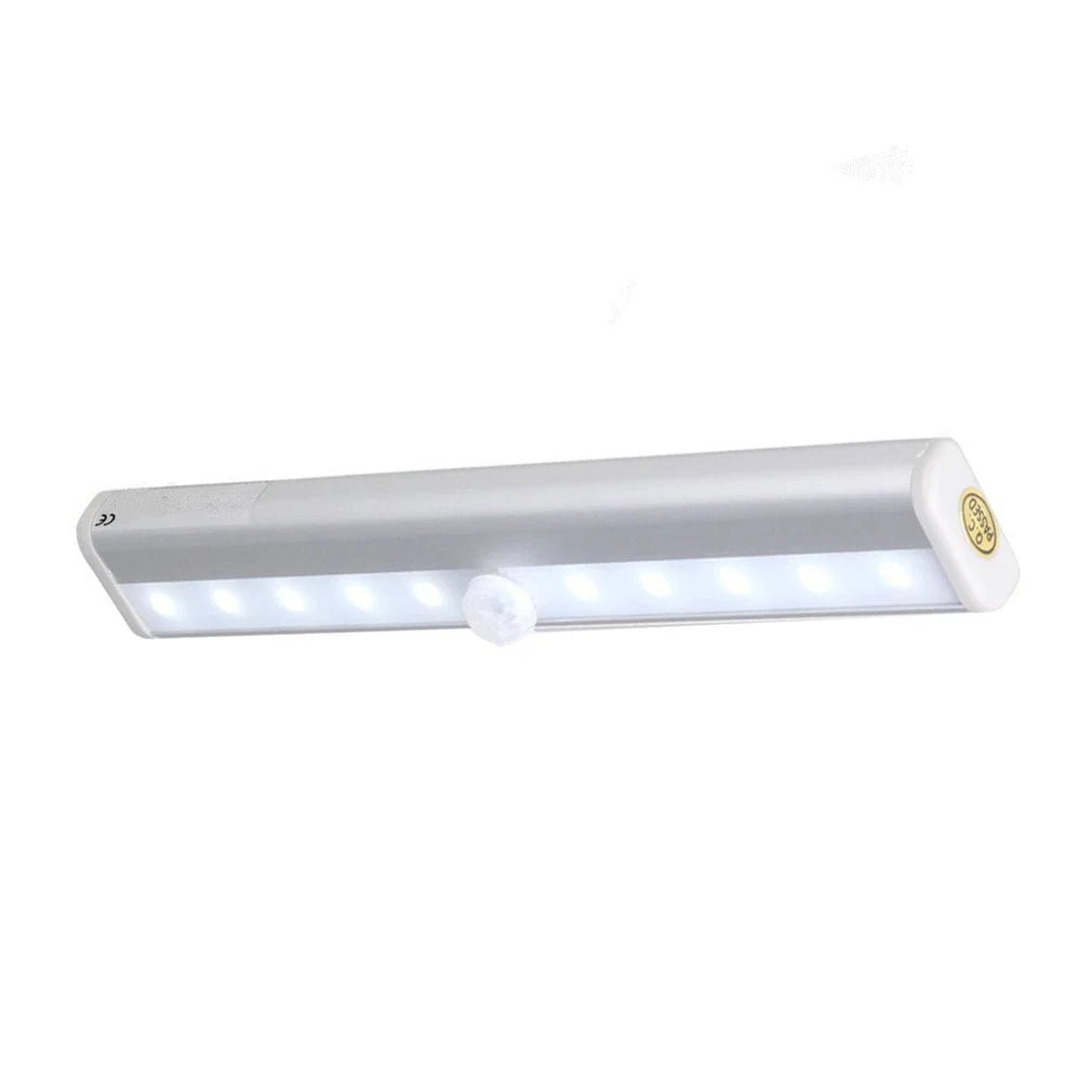 Motion-activated LED cabinet light with infrared sensor for hands-free convenience and energy-efficient illumination