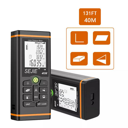 Handheld Laser Rangefinder with 40m measuring range and ±1.5mm accuracy