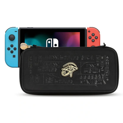 Mysterious Egypt themed Nintendo Switch Protective Shell with back grip in black