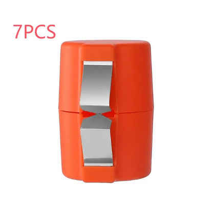 Vibrant coloured egg shell opener tool for clean cracking and beating in kitchen