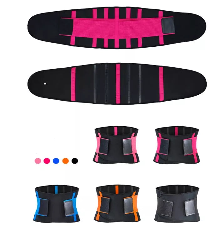 Neoprene sports belt for lower back support during fitness activities