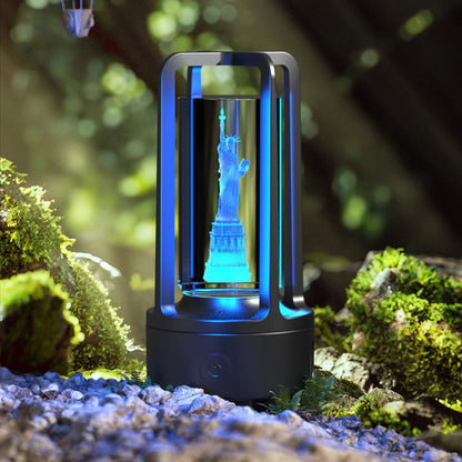 Stylish 2-in-1 Acrylic Lamp and Bluetooth Speaker with Touch Controls and Versatile Designs