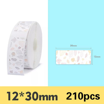 Pure color label thermal paper rolls for home and office organization