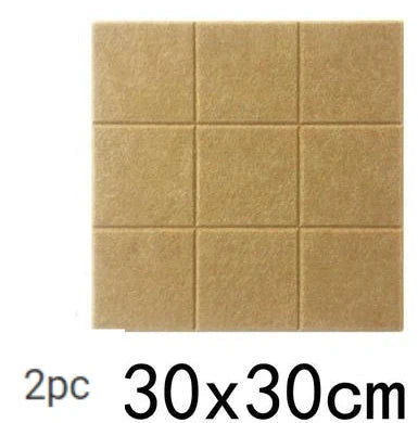 Nordic Small Square Felt Message Board Photo Wall with V-Groove Design in various colors