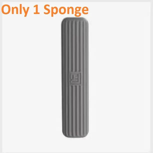 Portable mini squeeze mop with biodegradable cotton head and plastic handle for household and car cleaning