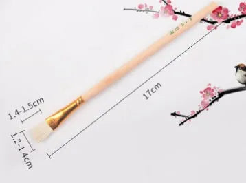 Wool brush painting pen with soft head for ceramic tracing and painting