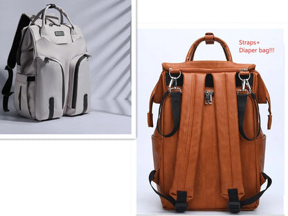 Stylish Mommy Backpack with Milk Bag Compartment in various colors
