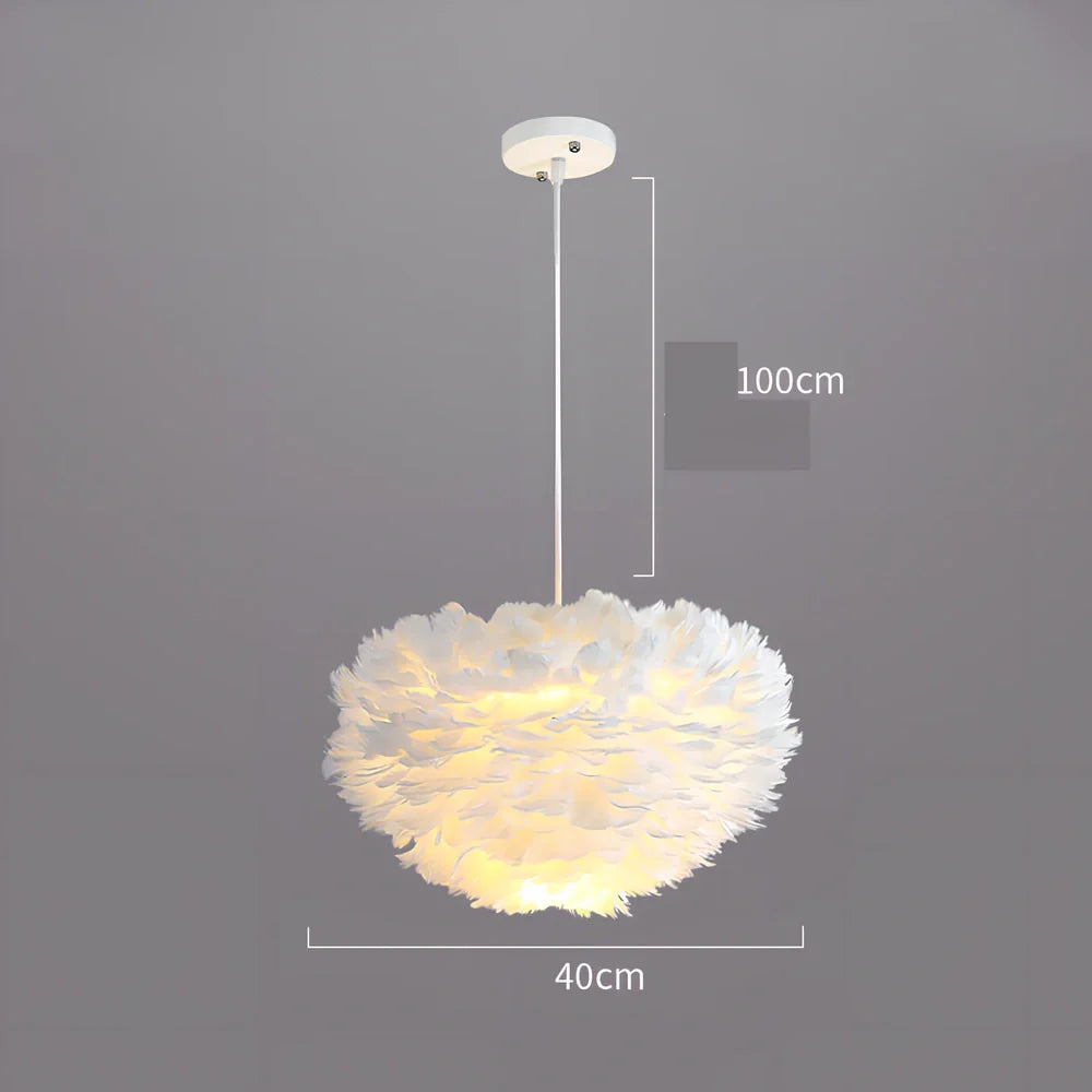 Modern iron chandelier with remote control and LED lighting in grey, pink, or white colours