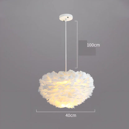 Modern iron chandelier with remote control and LED lighting in grey, pink, or white colours