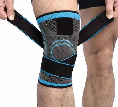 Nylon knitted knee pad for sports and fitness in various colors and sizes